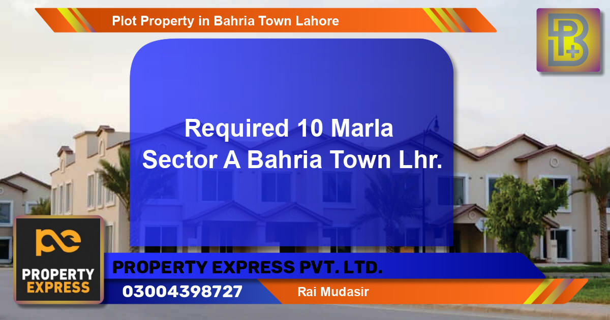 Residential Plot for Sale in Bahria Town, Lahore - (BP-72140)