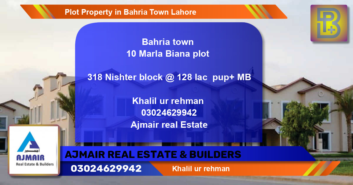 Residential Plot for Sale in Bahria Town, Lahore - (BP-72144)
