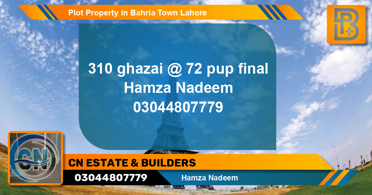 Residential Plot for Sale in Bahria Town, Lahore - (BP-72168)