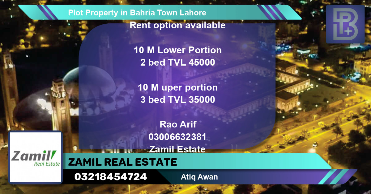 Residential Plot for Sale in Bahria Town, Lahore - (BP-72190)