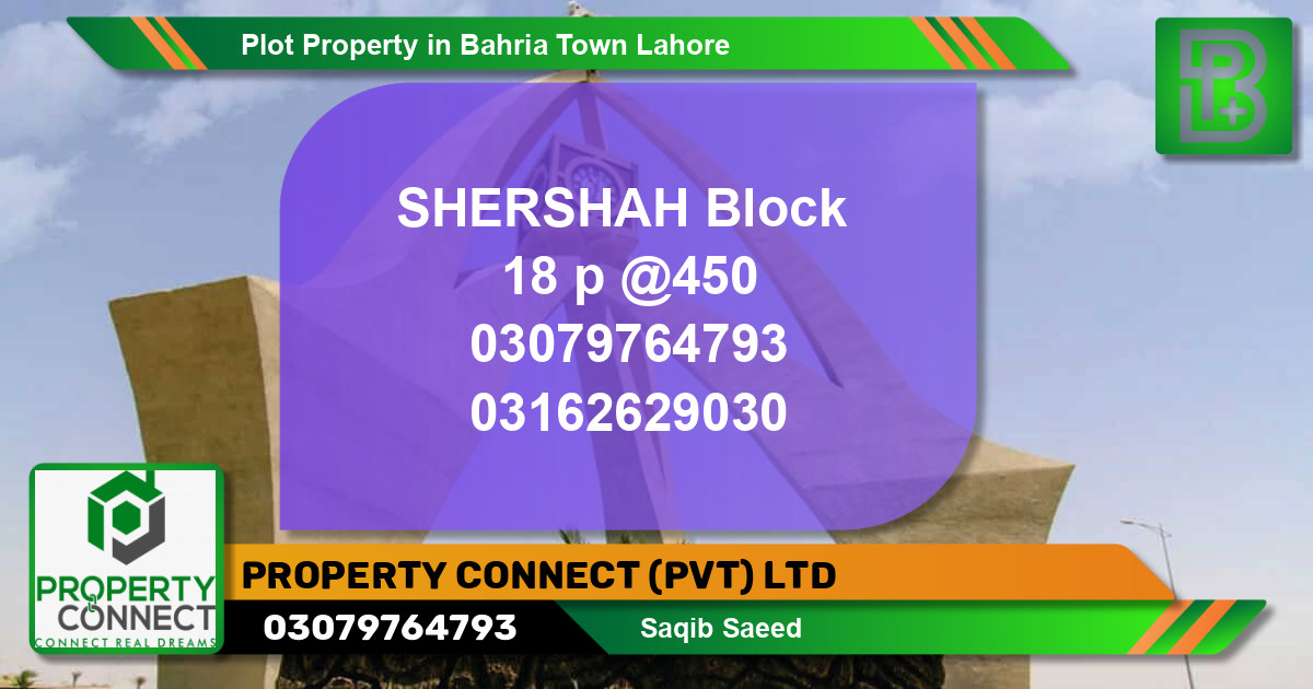 Residential Plot for Sale in Bahria Town, Lahore - (BP-72193)