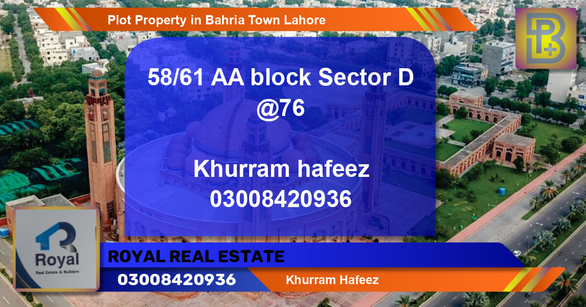 Residential Plot for Sale in Bahria Town, Lahore - (BP-72215)