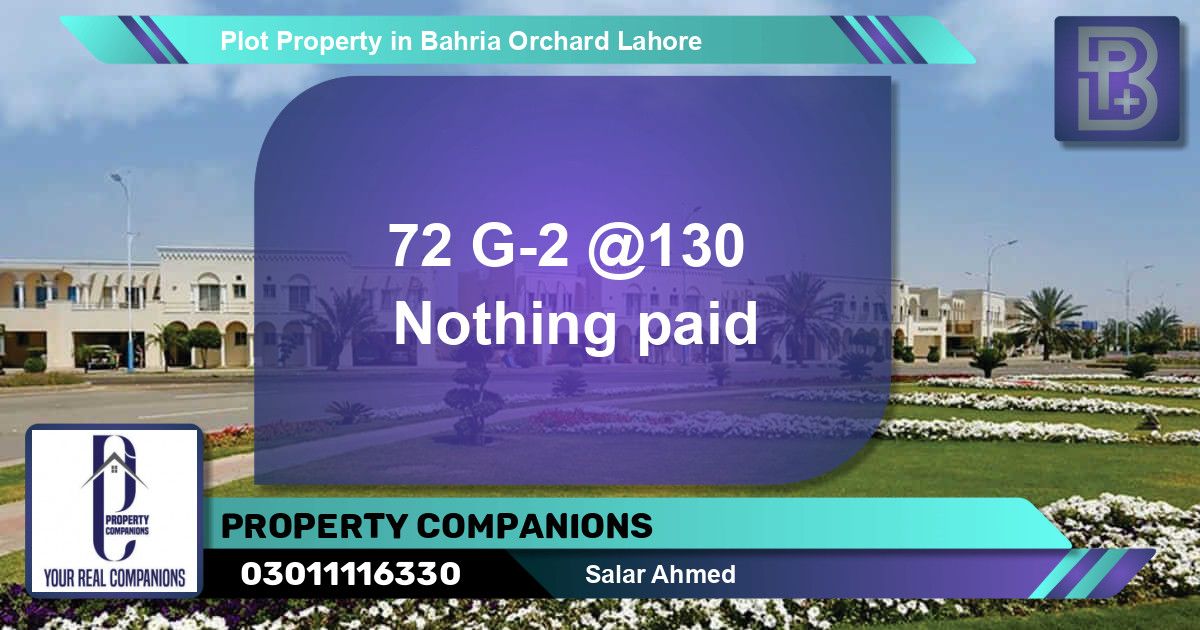Residential Plot for Sale in Bahria Orchard, Lahore - (BP-72396)