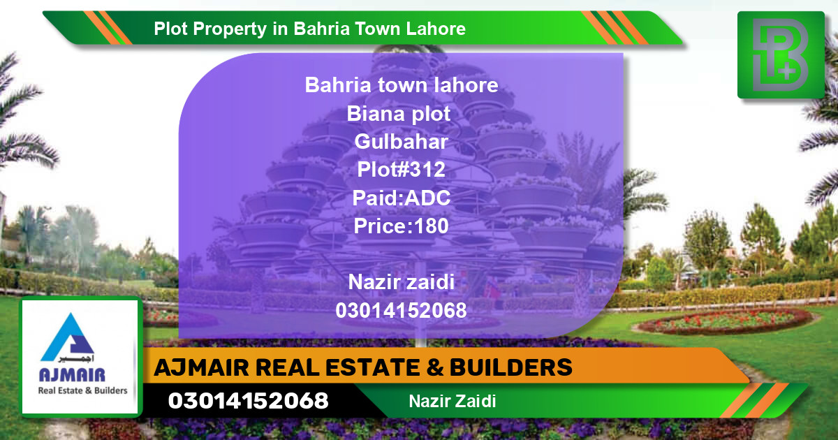 Residential Plot for Sale in Bahria Town, Lahore - (BP-72417)