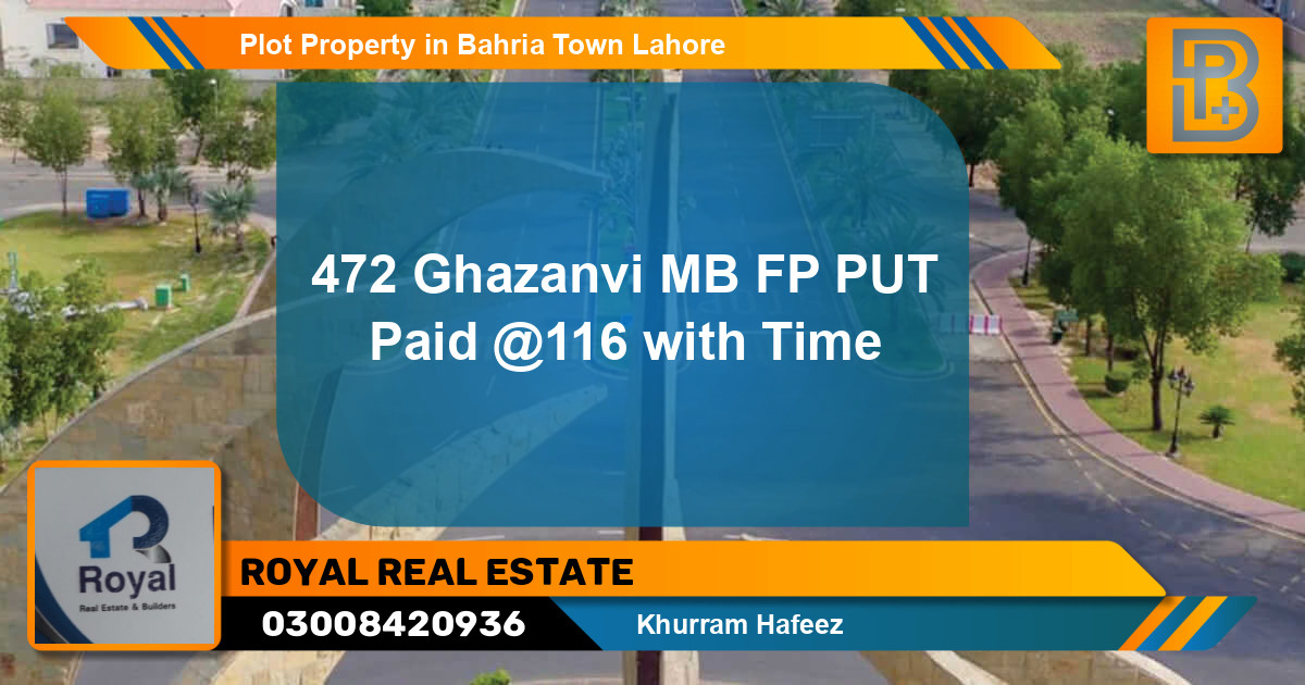 Residential Plot for Sale in Bahria Town, Lahore - (BP-72440)