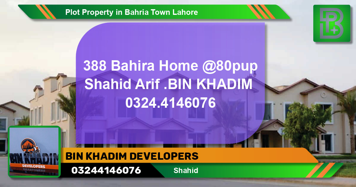 Residential Plot for Sale in Bahria Town, Lahore - (BP-72456)