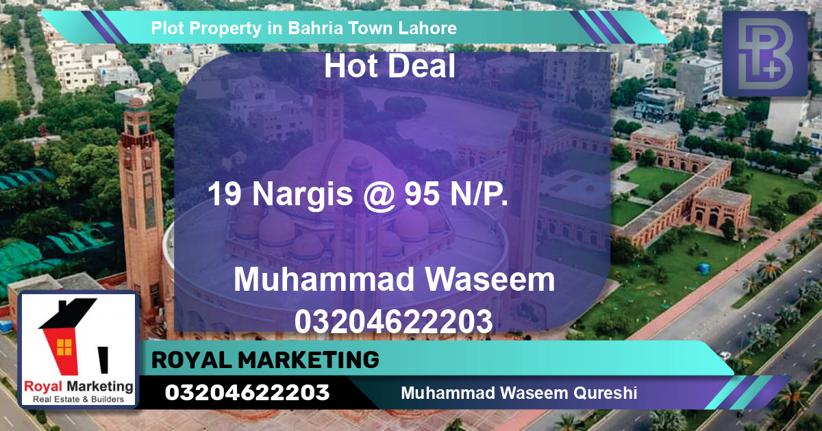 Residential Plot for Sale in Bahria Town, Lahore - (BP-72460)