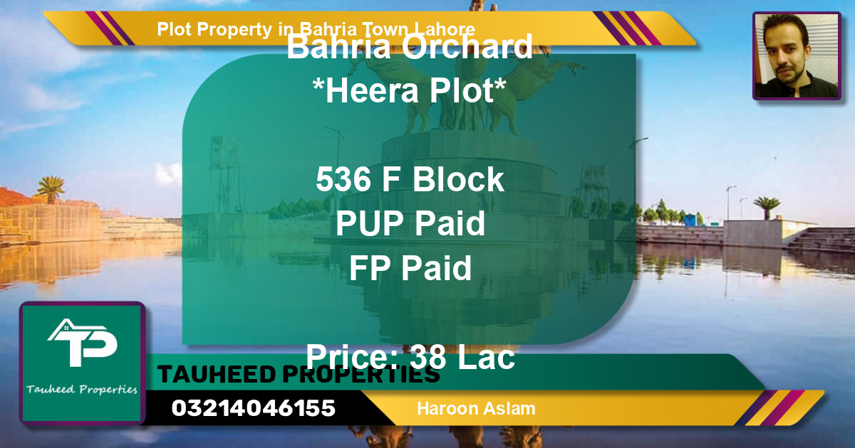Residential Plot for Sale in Bahria Town, Lahore - (BP-72513)