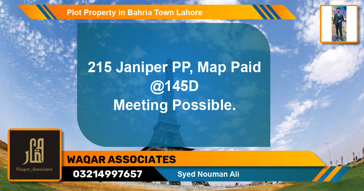Residential Plot for Sale in Bahria Town, Lahore - (BP-72536)