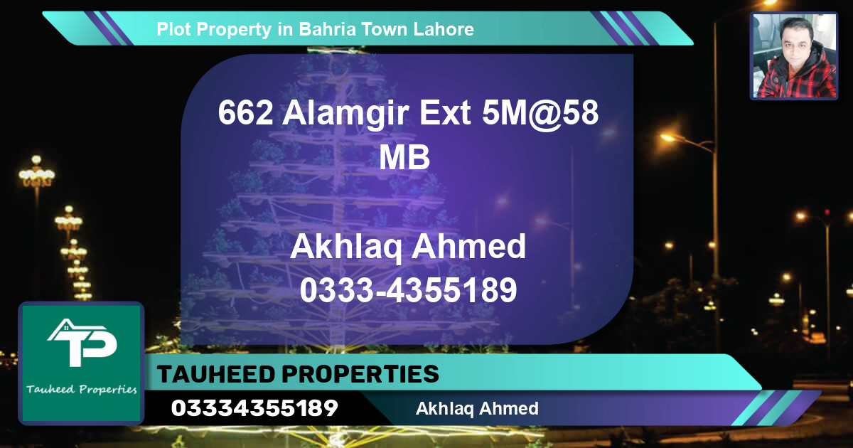 Residential Plot for Sale in Bahria Town, Lahore - (BP-72552)