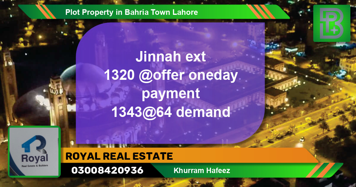 Residential Plot for Sale in Bahria Town, Lahore - (BP-72569)