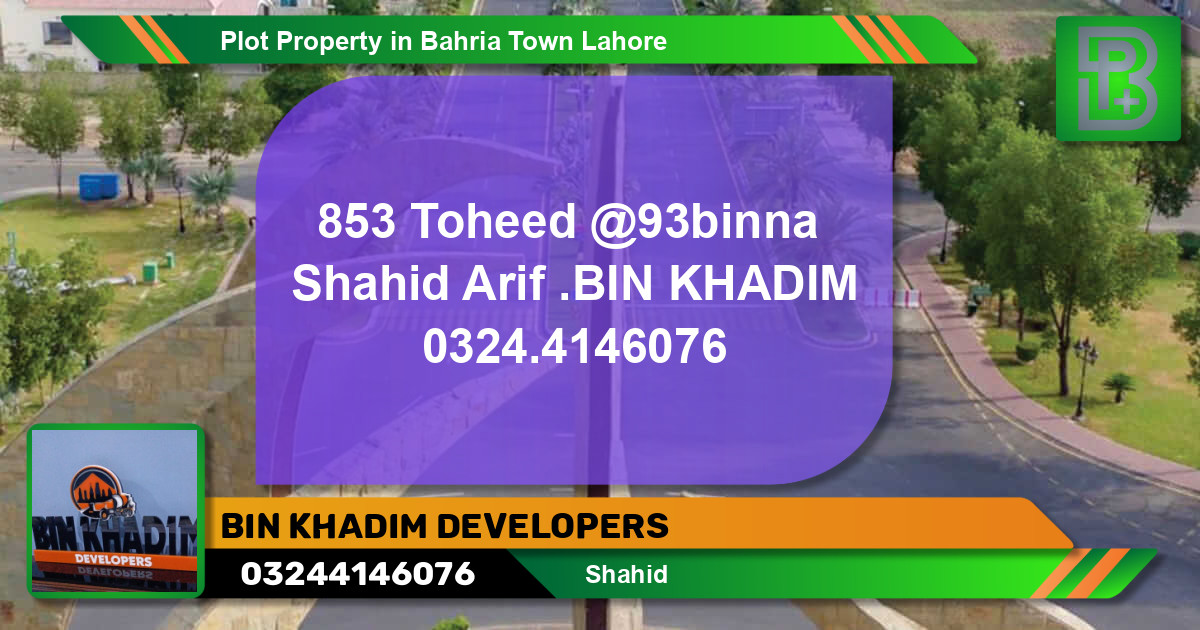 Residential Plot for Sale in Bahria Town, Lahore - (BP-72588)