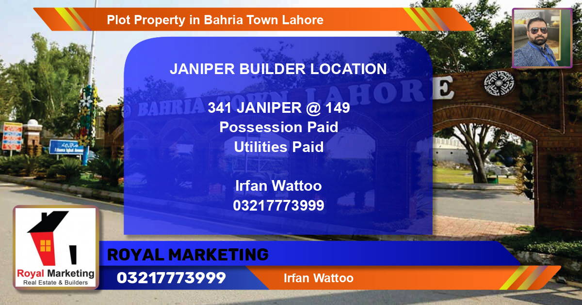 Residential Plot for Sale in Bahria Town, Lahore - (BP-72658)