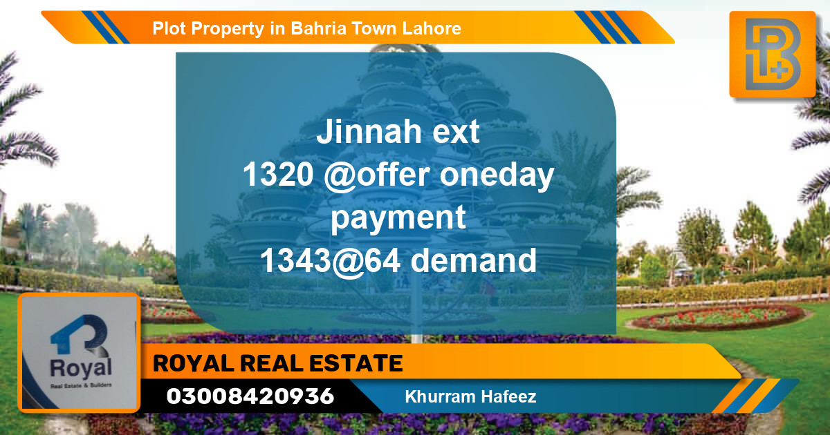 Residential Plot for Sale in Bahria Town, Lahore - (BP-72681)