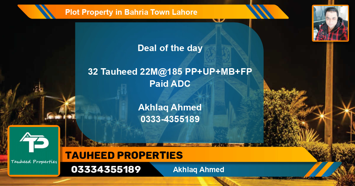 Residential Plot for Sale in Bahria Town, Lahore - (BP-72713)