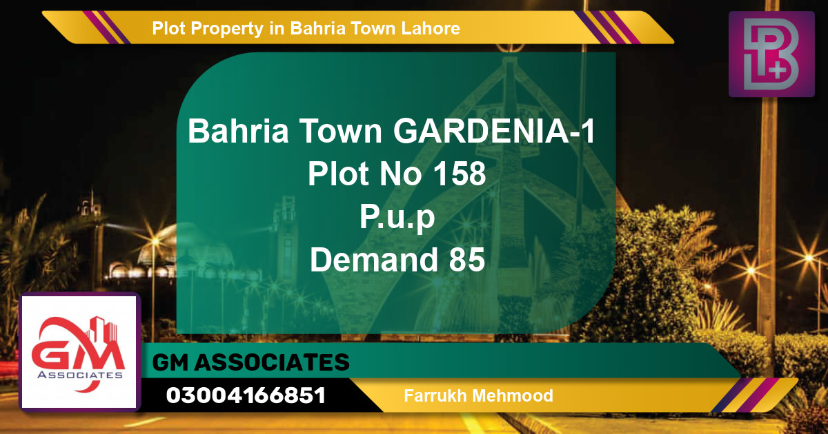 Residential Plot for Sale in Bahria Town, Lahore - (BP-72716)