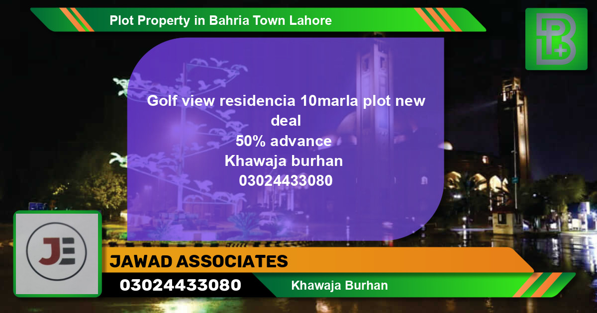 Residential Plot for Sale in Bahria Town, Lahore - (BP-72728)