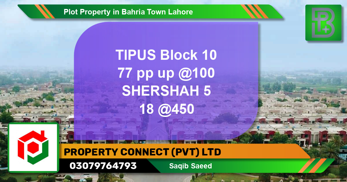 Residential Plot for Sale in Bahria Town, Lahore - (BP-72732)