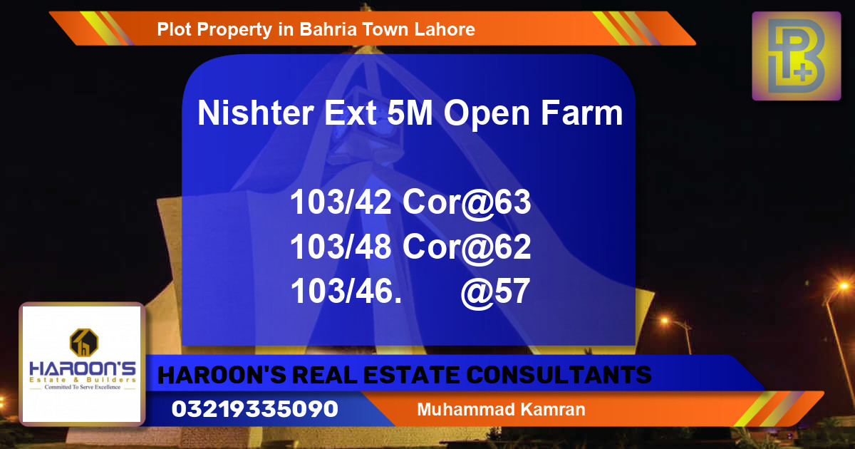 Residential Plot for Sale in Bahria Town, Lahore - (BP-72752)