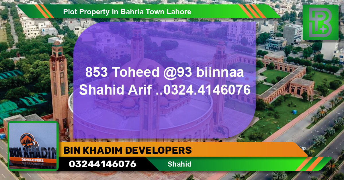 Residential Plot for Sale in Bahria Town, Lahore - (BP-72790)