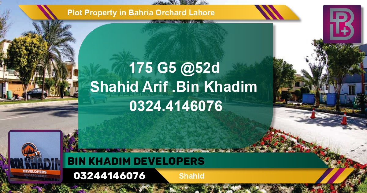 Residential Plot for Sale in Bahria Orchard, Lahore - (BP-72791)