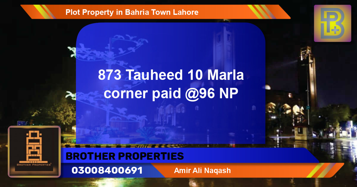 Residential Plot for Sale in Bahria Town, Lahore - (BP-72813)