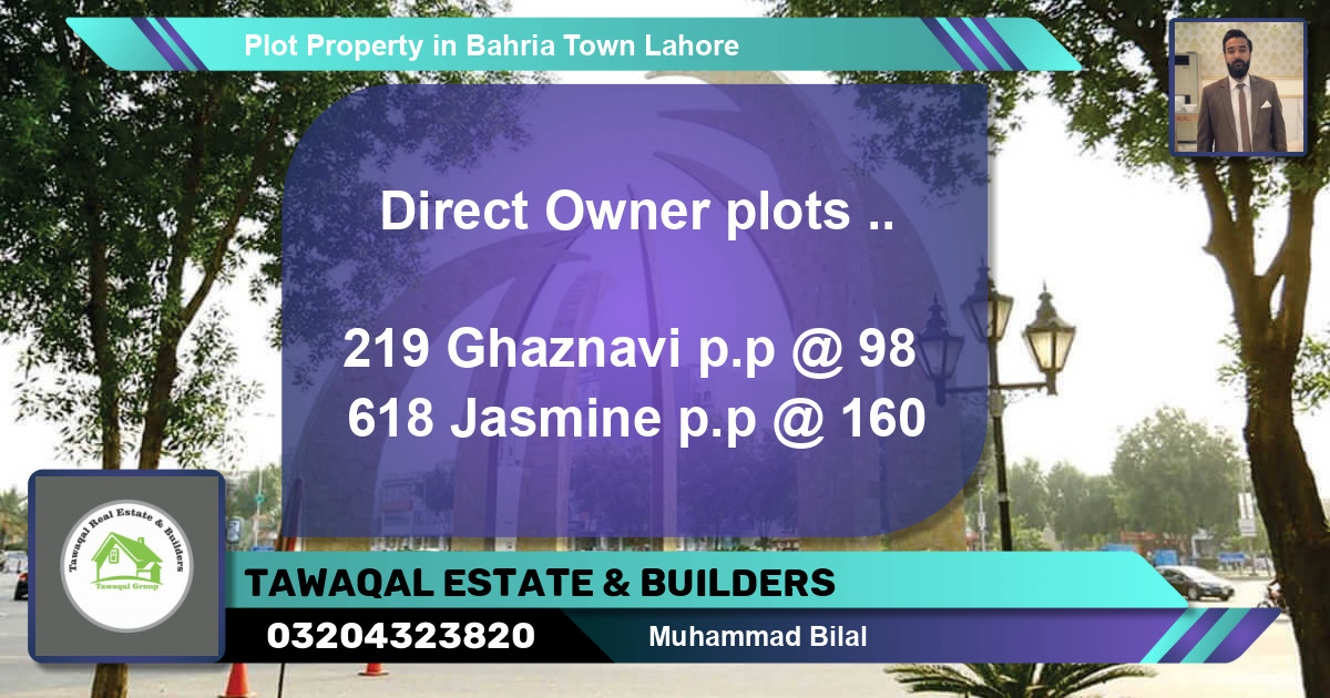 Residential Plot for Sale in Bahria Town, Lahore - (BP-72826)
