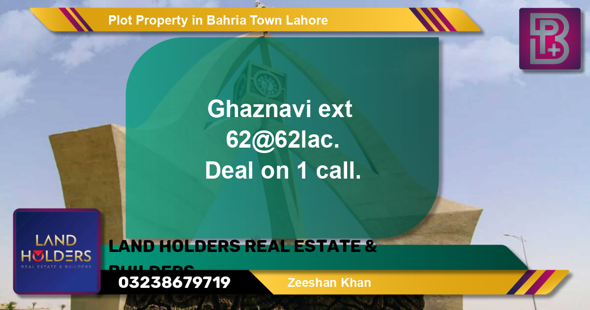 Residential Plot for Sale in Sector B - Meadows Villas -  Bahria Town, Lahore - (BP-72827)