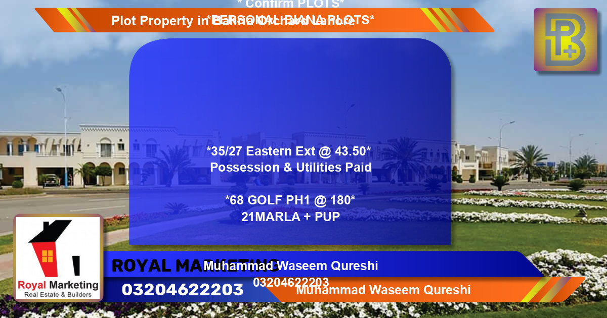 Residential Plot for Sale in Bahria Orchard, Lahore - (BP-72828)