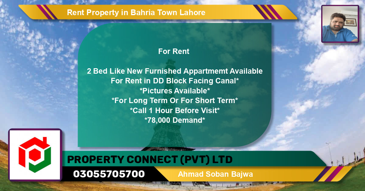 Residential Property for Rent in Bahria Town, Lahore - (BP-72866)