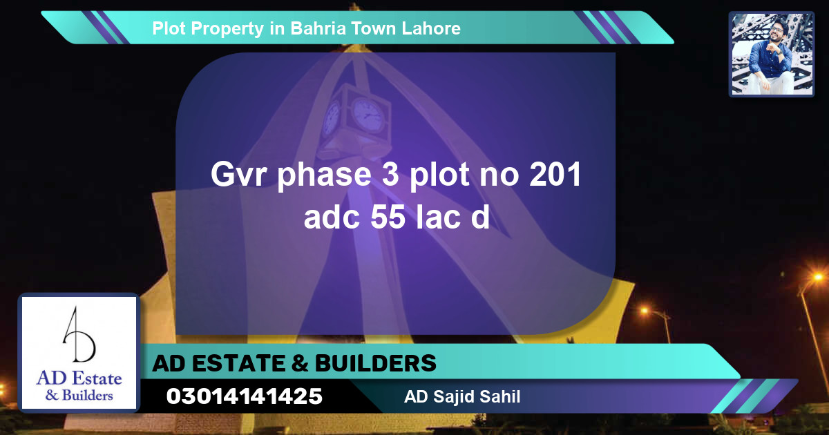 Residential Plot for Sale in Bahria Town, Lahore - (BP-72888)
