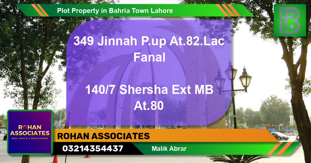 Residential Plot for Sale in Bahria Town, Lahore - (BP-72891)