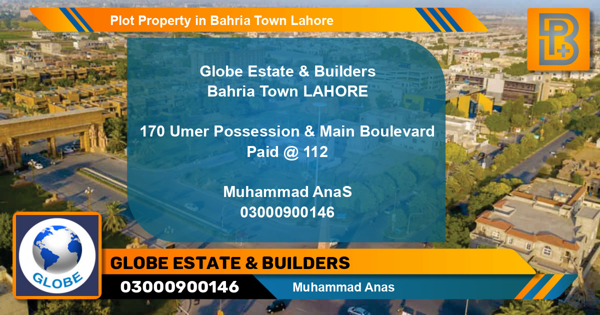 Residential Plot for Sale in Bahria Town, Lahore - (BP-72903)