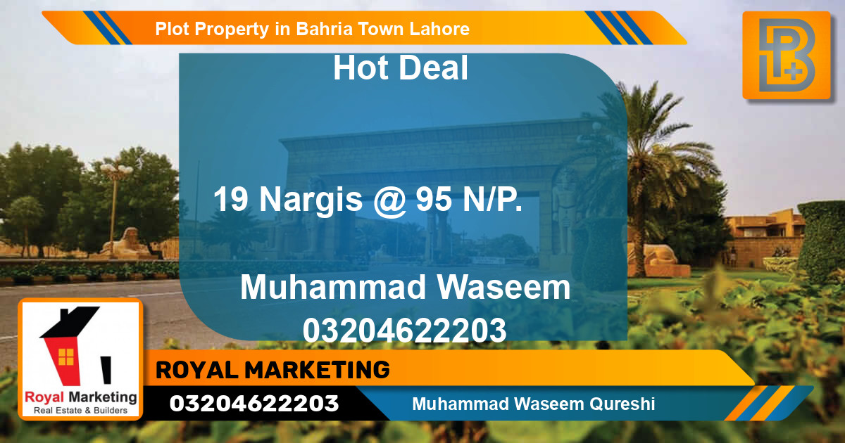 Residential Plot for Sale in Bahria Town, Lahore - (BP-72915)