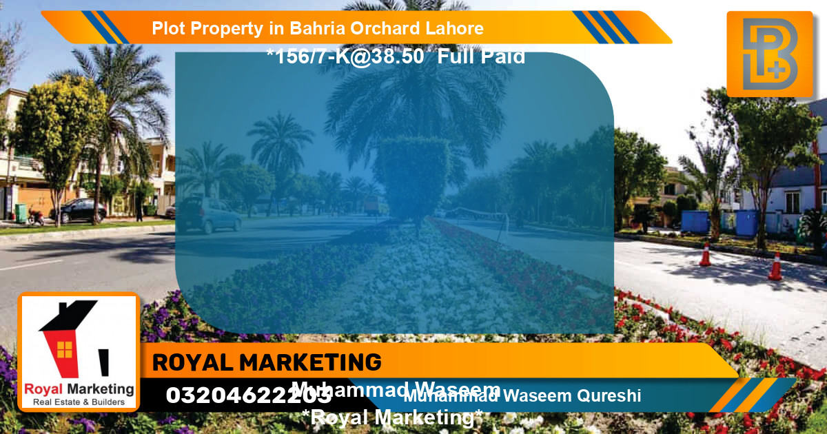 Residential Plot for Sale in Bahria Orchard, Lahore - (BP-72990)