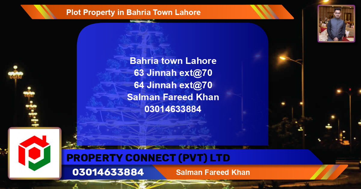 Residential Plot for Sale in Bahria Town, Lahore - (BP-73022)
