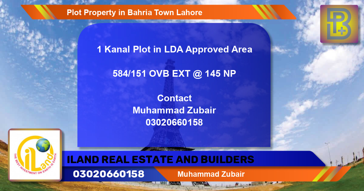 Residential Plot for Sale in Bahria Town, Lahore - (BP-73026)