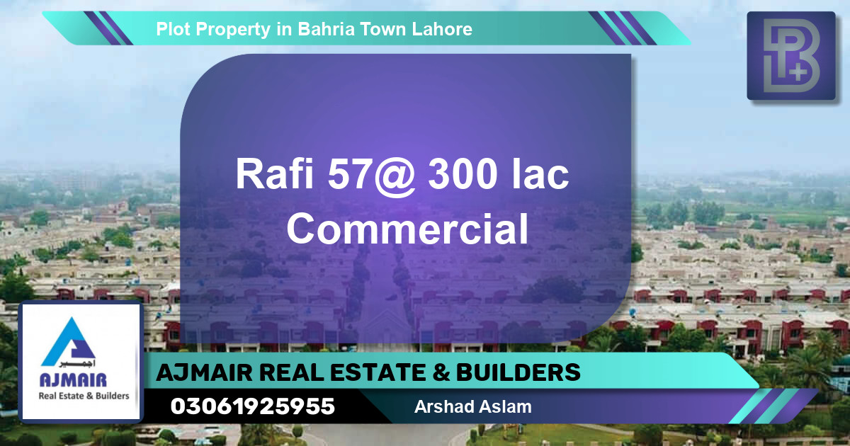 Commercial Plot for Sale in Bahria Town, Lahore - (BP-73056)