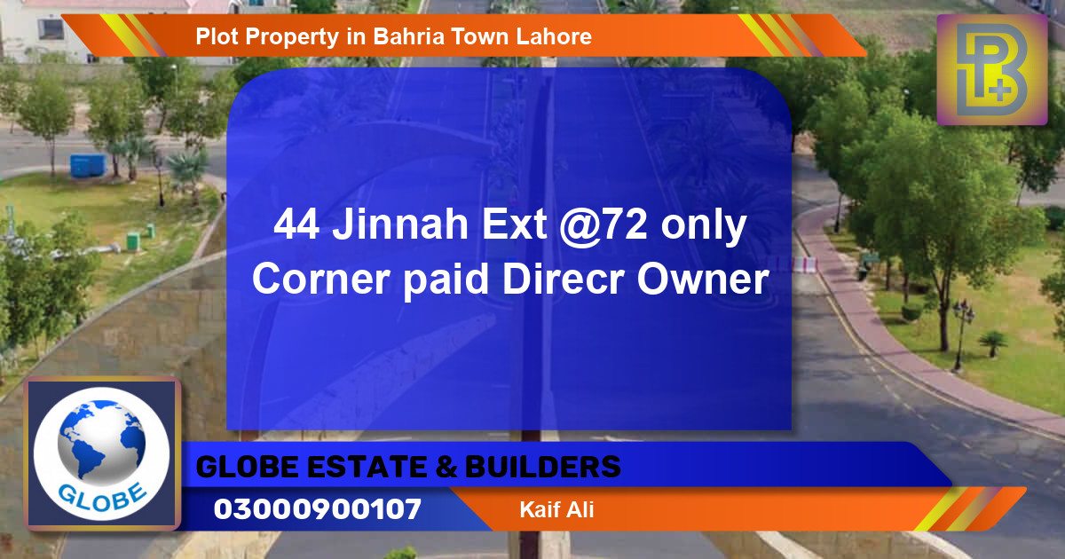 Residential Plot for Sale in Bahria Town, Lahore - (BP-73082)