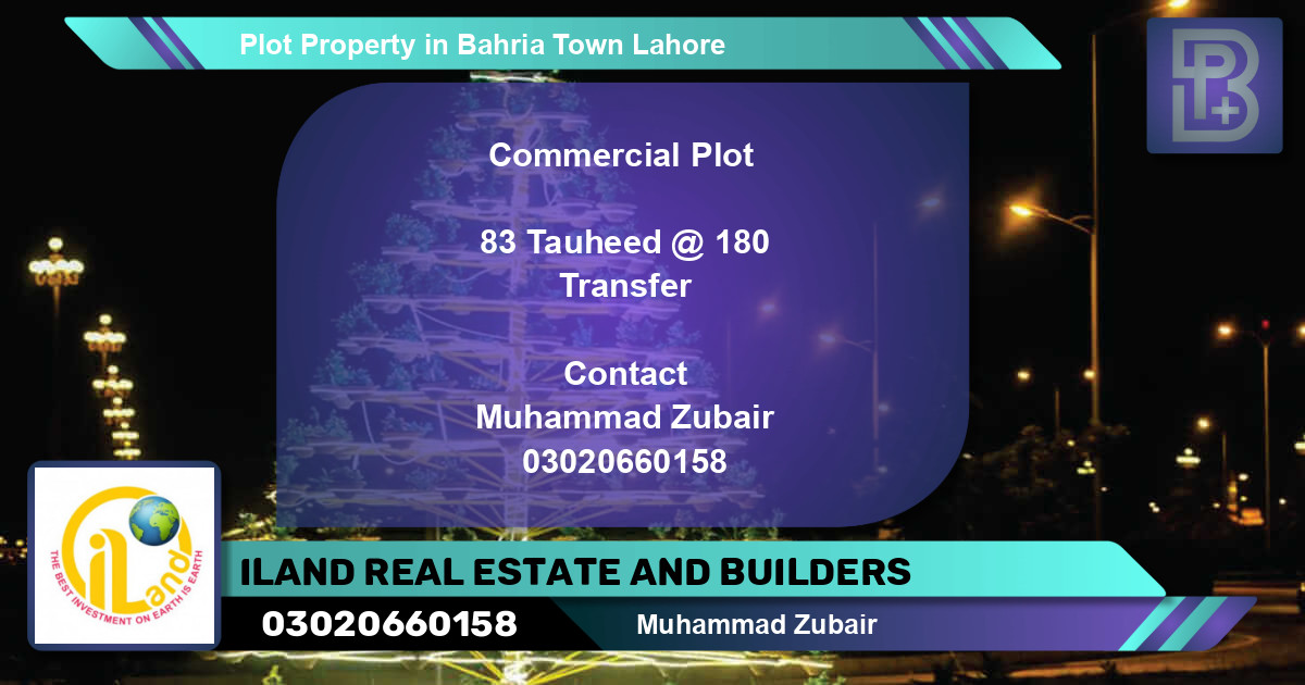 Commercial Plot for Sale in Bahria Town, Lahore - (BP-73093)