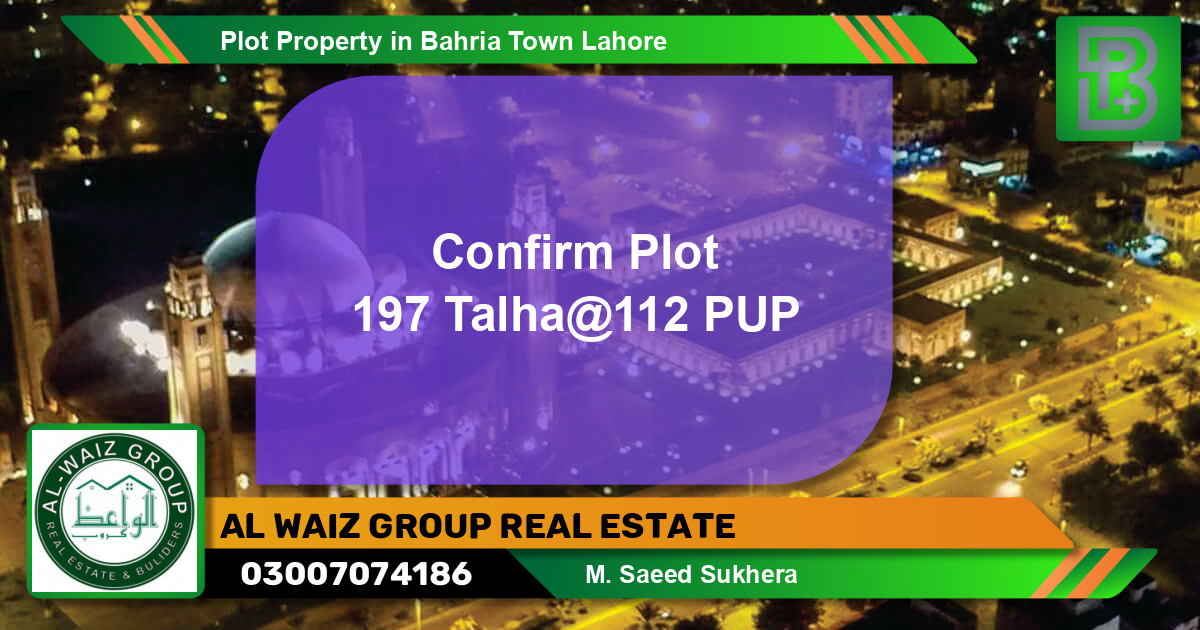 Residential Plot for Sale in Bahria Town, Lahore - (BP-73119)