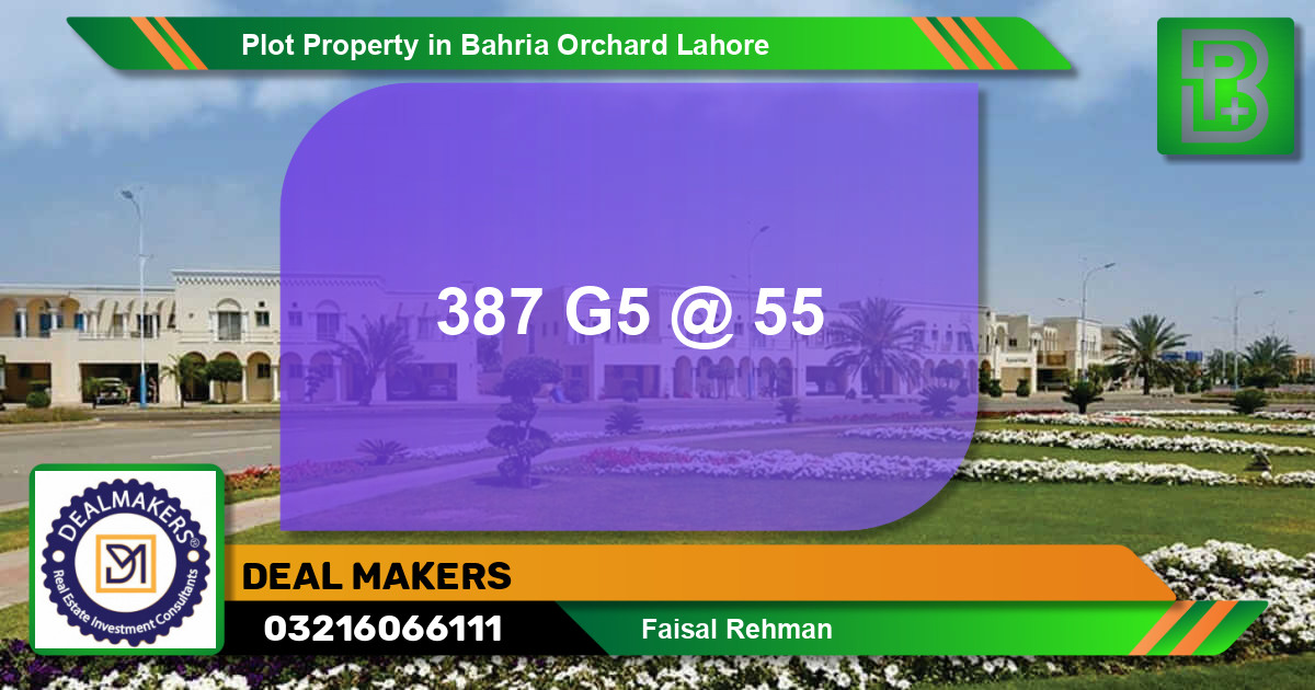 Residential Plot for Sale in Bahria Orchard, Lahore - (BP-73137)