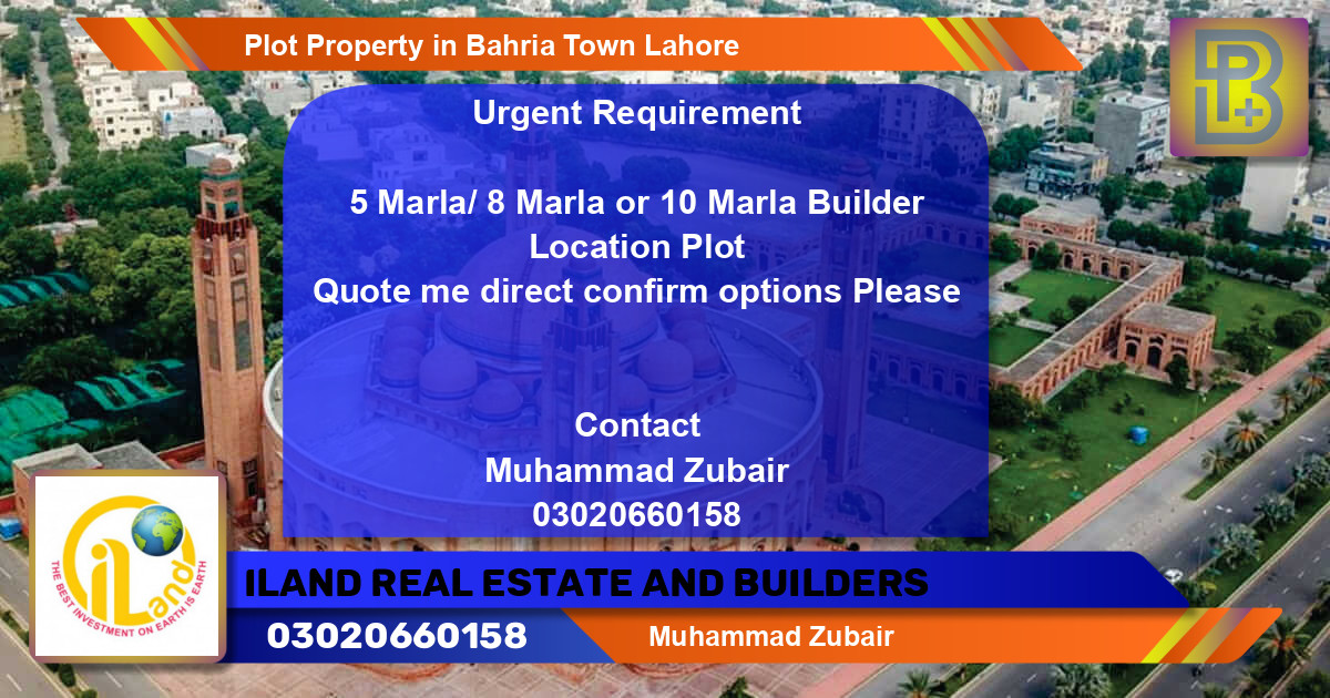 Residential Plot for Sale in Bahria Town, Lahore - (BP-73142)