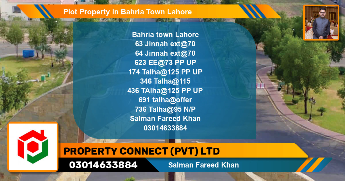 Residential Plot for Sale in Bahria Town, Lahore - (BP-73143)