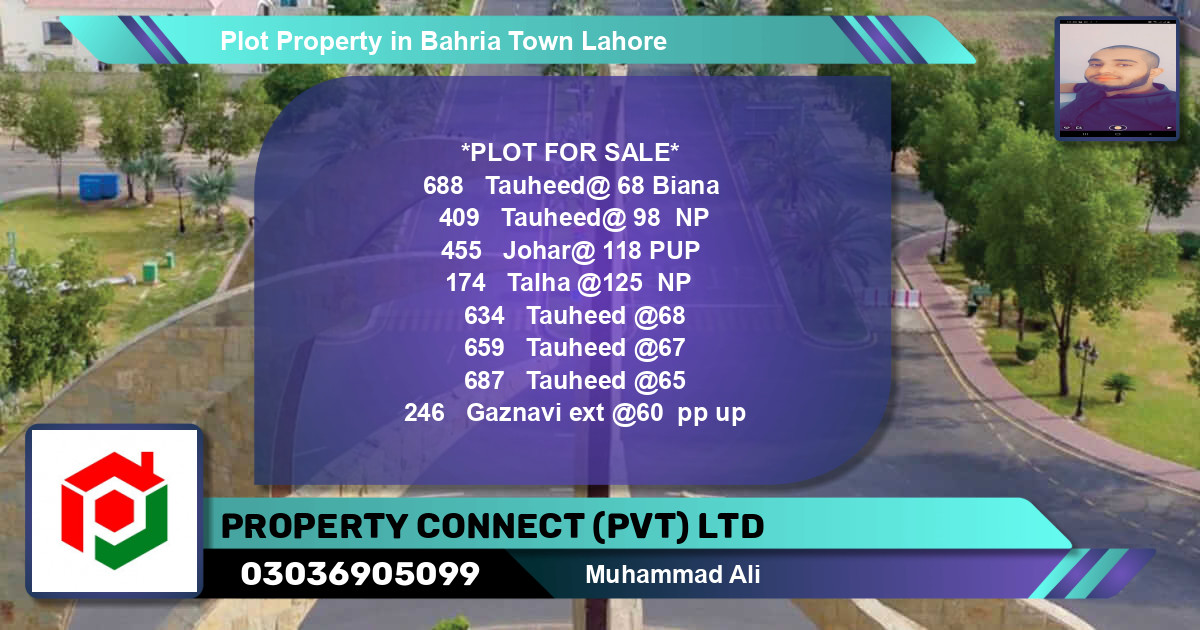 Residential Plot for Sale in Bahria Town, Lahore - (BP-73160)