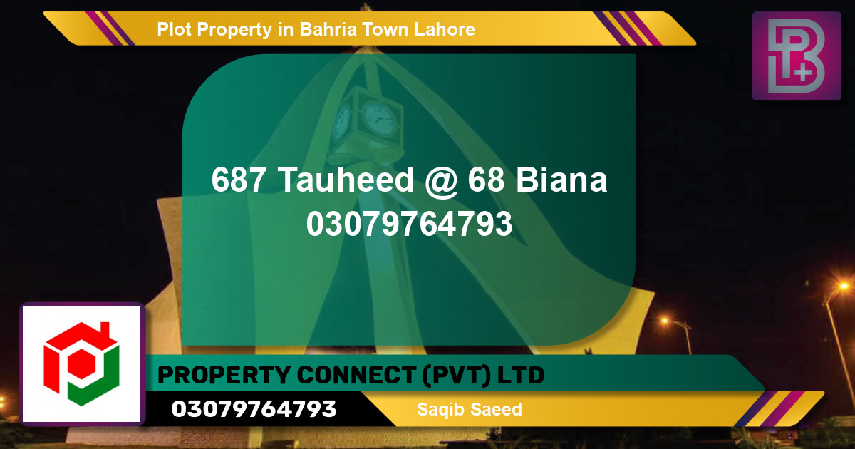 Residential Plot for Sale in Bahria Town, Lahore - (BP-73171)