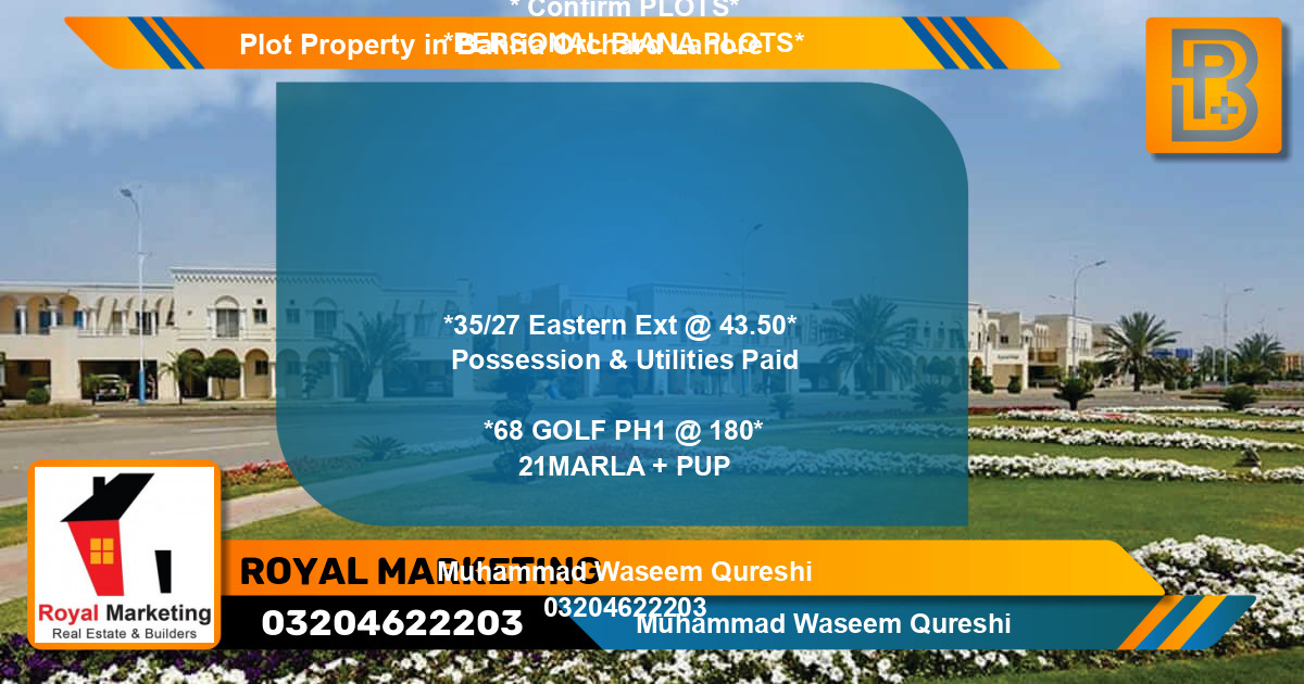 Residential Plot for Sale in Bahria Orchard, Lahore - (BP-73188)