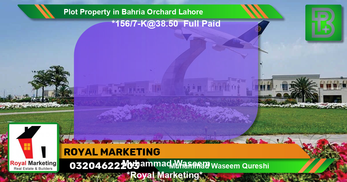 Residential Plot for Sale in Bahria Orchard, Lahore - (BP-73192)
