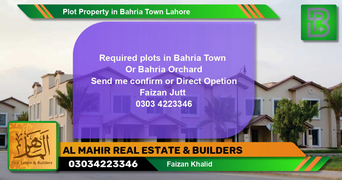 Residential Plot for Sale in Bahria Town, Lahore - (BP-73245)
