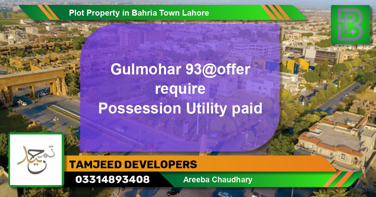 Residential Plot for Sale in Bahria Town, Lahore - (BP-73248)